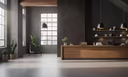 the interior of a dark colored building with no roof
