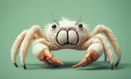 an adorable animal looks at the camera as it lays on its back with hands and legs