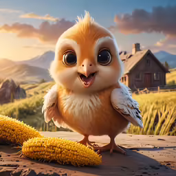 an animal with large eyes sits on a rock