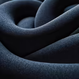 a photo of blue cloth on a white background