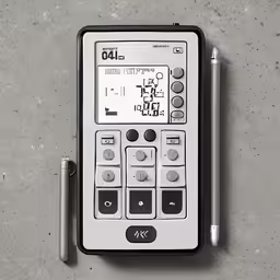 a cell phone that is on top of a desk