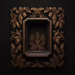 a square framed artwork hanging on the wall
