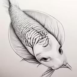 a pencil drawing of an elephant head
