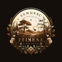 a black and white logo with a bird