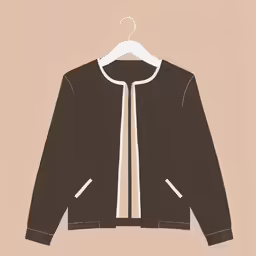 a drawing of a shirt and tie on a hanger