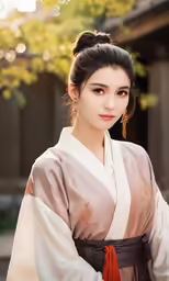 a beautiful young woman dressed in a geisha