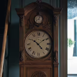 a big clock that is on the side of the building