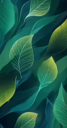 green leaves with yellow centers are the perfect background for an iphone or samsung