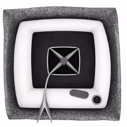 an x - ray ray light box for the television set