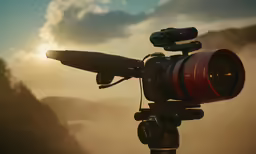 a camera set up to take pictures and videos