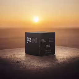 a black box sitting on top of a table