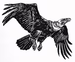 a black and white drawing of an eagle,a black and white photo of an eagle soaring
