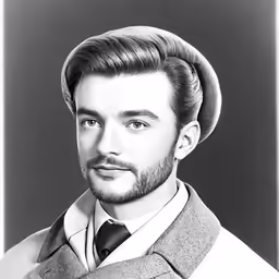 a male with a beard and hat on
