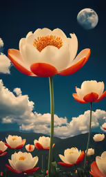 a large number of flowers in a field