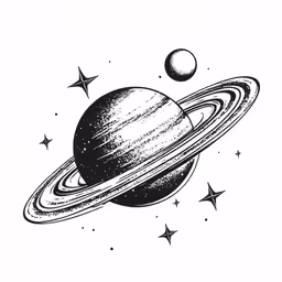 an image of the planet with the sun and stars
