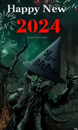 the new year is coming and this is the cover of the calendar for the new year