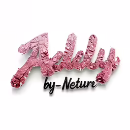 the name written in pink and glitter letters