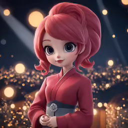 a digital character wearing an oriental outfit