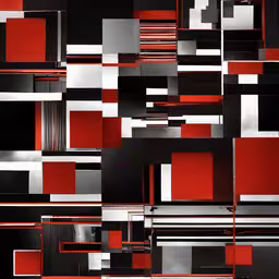 an abstract red and black background with black squares,a black and red abstract wallpaper with many white and gray squares