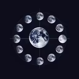 an eclipse is seen in the sky with phases