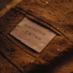 a piece of paper with writing in the middle