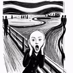 this is an image of a screaming painting