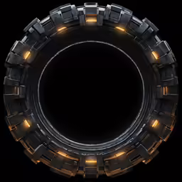 a circular object with many small pieces on the center