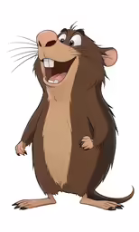 cartoon character mash with his eyes wide open