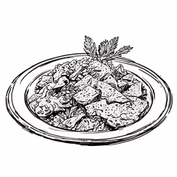 an image of a plate of food on the table