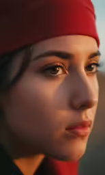 a close up shot of a woman in an old fashion costume