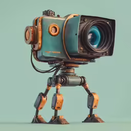 an old video camera with a video recording feature on its body