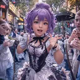 a group of kids standing around each other in costume