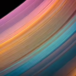 colorful lines, arranged in the middle of a black background