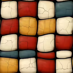 a pattern made up of two colors of different materials