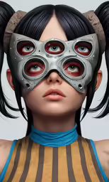 an image of a person with horns and red eyes