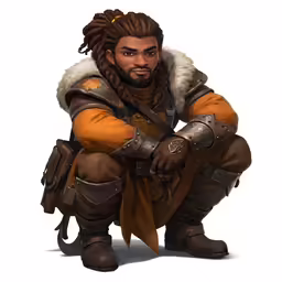 a man with dreadlocks and braid standing on one foot