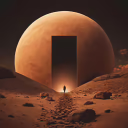 there is a human being at the doorway to hell