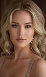 a model poses in a bra for an official headshot