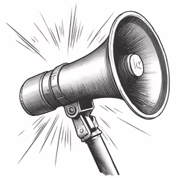 a loudphone with a speaker inside the face