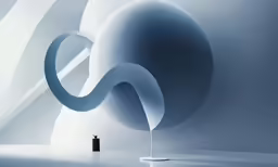 an artistic photograph with a vase and a balloon