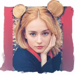 an image of a young woman in mickey ears