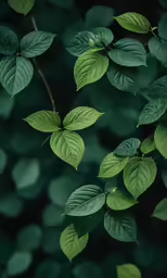 there are lots of leaves on the tree branch