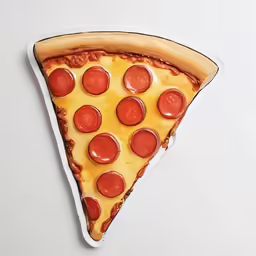 this is a slice of pizza on a table