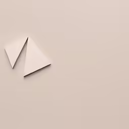 an abstract piece of paper in the shape of an x
