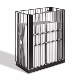 this is a crib made of metal