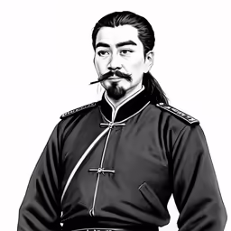 an old man in a black and white image