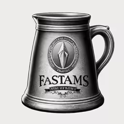 an illustration of a large vase with the word fastams