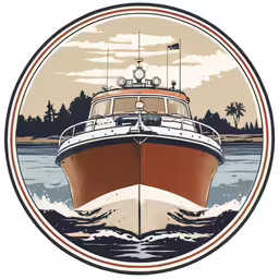 this is an old time image of a boat on the ocean