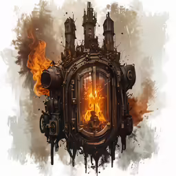an artistic photo with a steam clock face