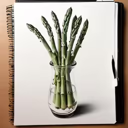 the photo has been taken of a small vase of plants